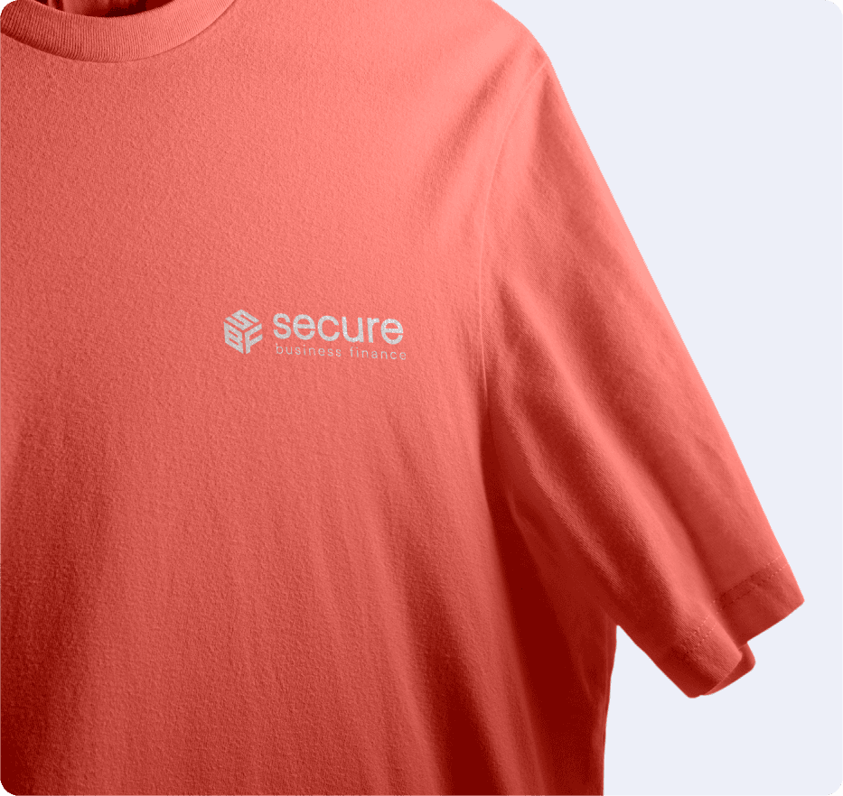 Secure Business Finance t-shirt mockup.